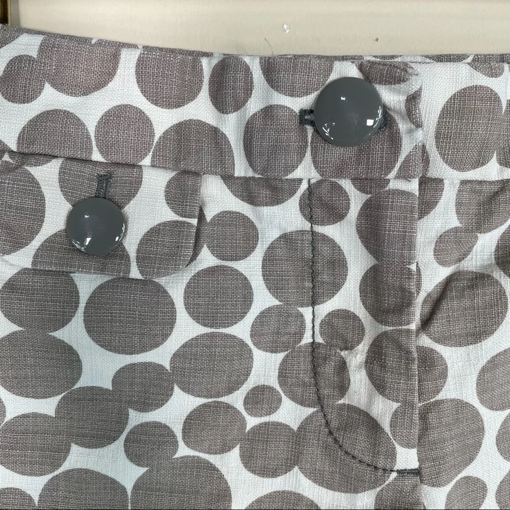 J Crew Gray Dot Printed Short - Picture 5 of 6